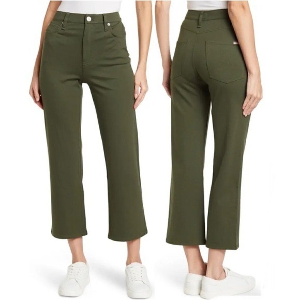 Nwot Hudson Noa Mid Rise Crop Pant In Olive Green 29